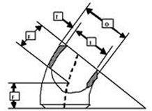 45° Short Radius Elbow dimensions