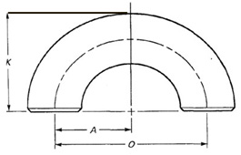 Butt weld Welded Elbows dimensions