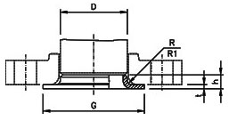 butt weld pipe collar dimensions