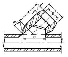 forged Socket Weld Lateral Outlet dimensions