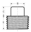 forged threaded Square Head plug dimensions