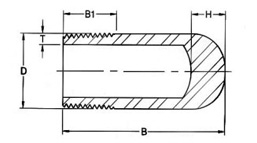 forged threaded Bull Plug dimensions
